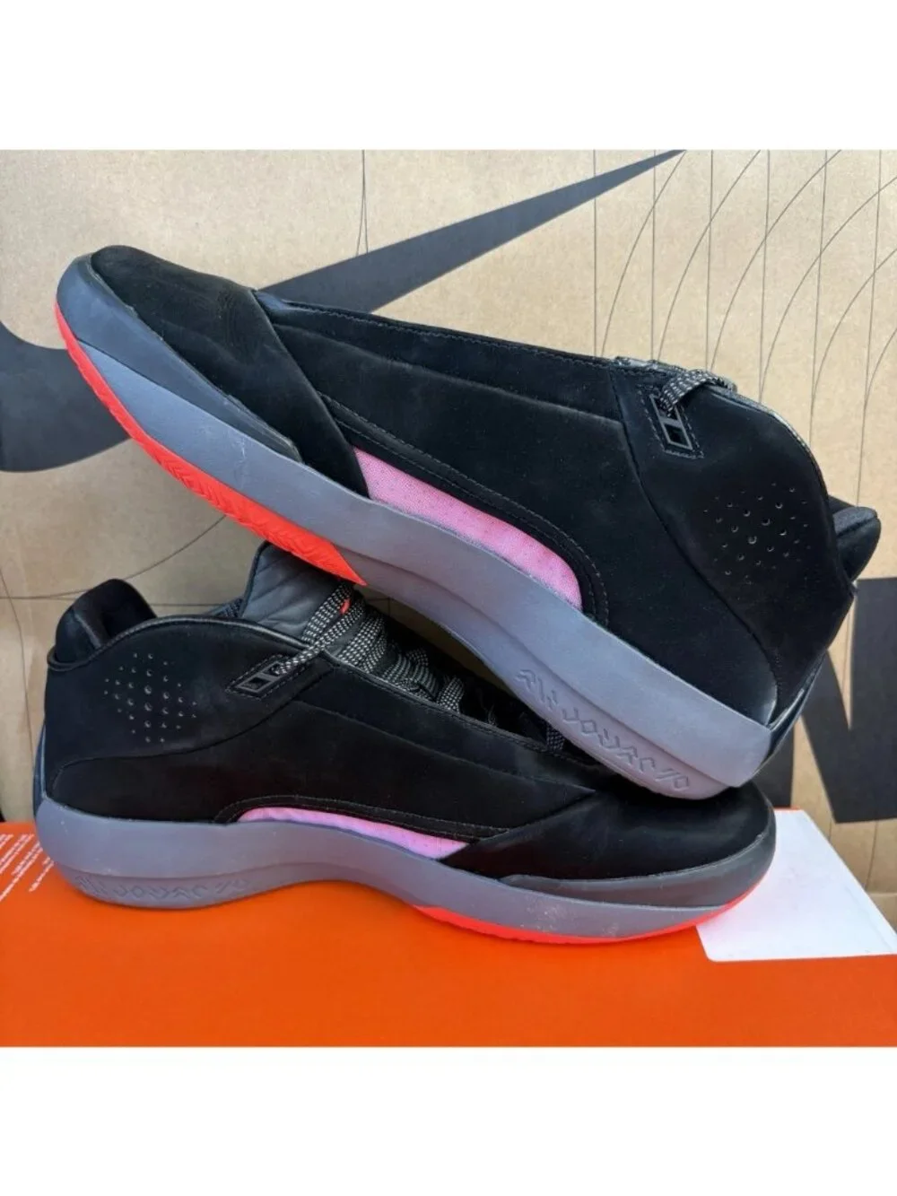 NEW Air Jordan 40 ASW Black Infrared Grey IQ4092-001 Men’s Size 9.5